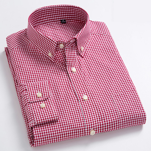 Men's Standard-Fit Long-Sleeve Casual Checked Shirts Single Patch Pocket Button-down Collar Comfortable 100% Cotton Gingham Shirt, 18-230
Men's Standard-Fit Long-Sleeve Casual Checked Shirts Single Patch Pocket Button-down Collar Comfortable 100% Cotton Gingham Shirt, 18-230
