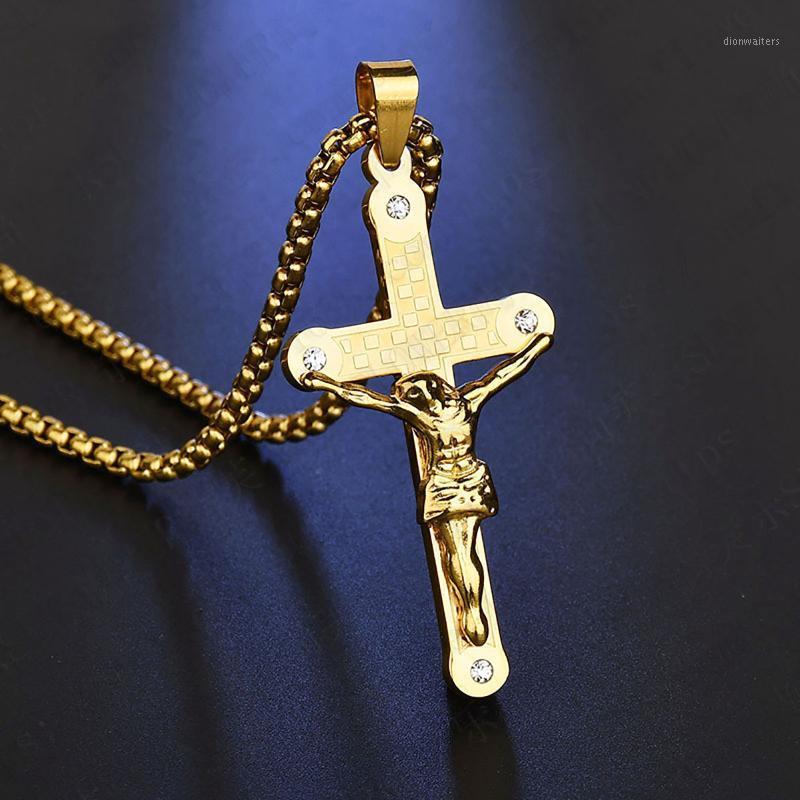 Chains Stainless Steel European And American Jesus Men's Cross Necklace, Religious Vintage Amulet Cross-border Pendant Ornament
Chains Stainless Steel European And American Jesus Men's Cross Necklace, Religious Vintage Amulet Cross-border Pendant Ornament