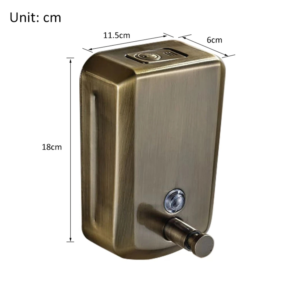 Wall Mounted Antique Bronze 800ml Liquid Hand Soap Dispenser Stainless Steel Bathroom Accessories Pump Sanitizer Kitchen3843380