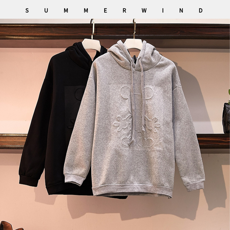 Autumn Winter Hoodies Women Hooded Sweatshirt Fashion Plus Size Pullover Tops Cartoon Long Sleeve Sport Hoodie 201204