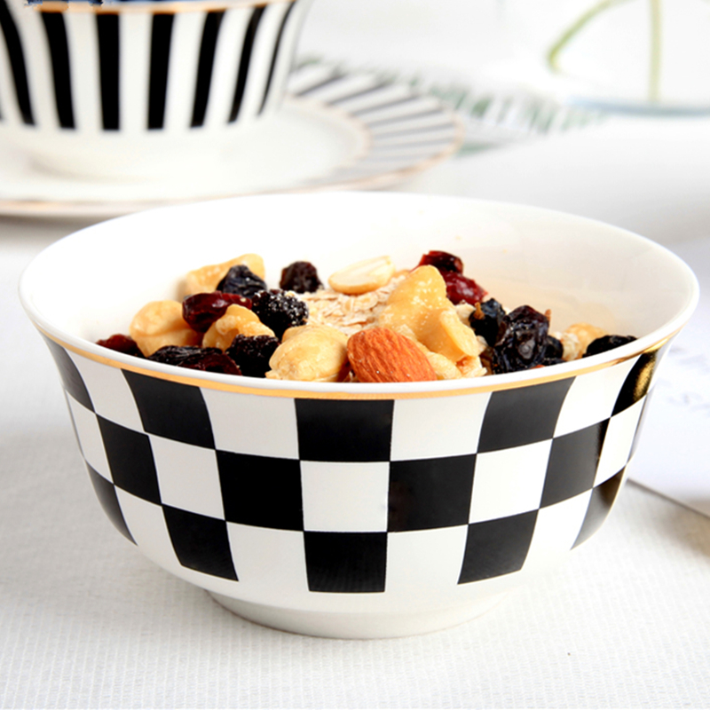 Black and White Ceramic Bowl Vintage Serving Bowls Decorative Ramenbowl Soup Noodle Pasta Rice Bowl Kitchen Dining Bar
Black and White Ceramic Bowl Vintage Serving Bowls Decorative Ramenbowl Soup Noodle Pasta Rice Bowl Kitchen Dining Bar
