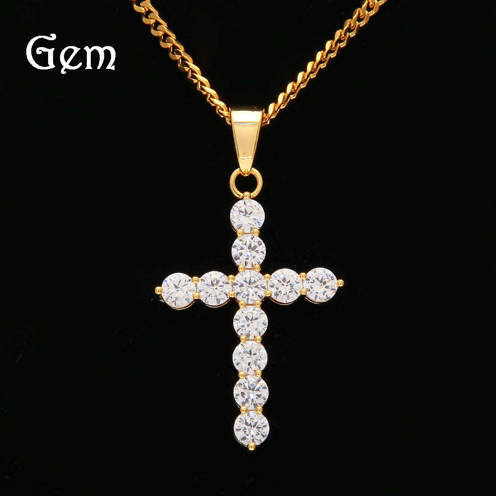 Hip hop high quality men's jewelry micro inlaid AAA zircon cross environmental protection Copper Pendant
Hip hop high quality men's jewelry micro inlaid AAA zircon cross environmental protection Copper Pendant