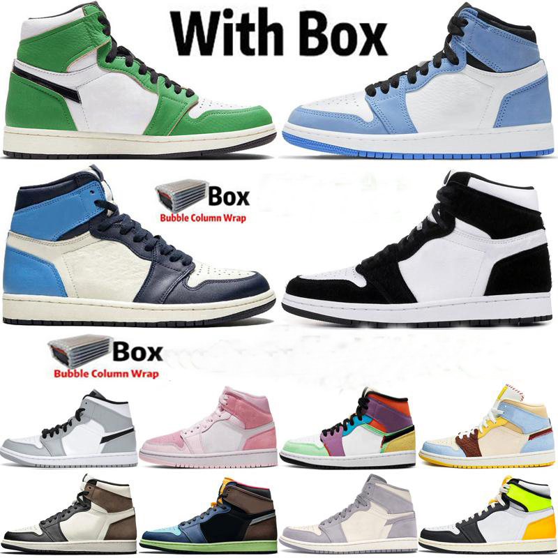 2021 With Box Jumpman 1 Mens Basketball Shoes University Blue Lucky Green 1s Dark Mocha Obsidian Twist UNC Volt Gold Women Sneakers Trainers
2021 With Box Jumpman 1 Mens Basketball Shoes University Blue Lucky Green 1s Dark Mocha Obsidian Twist UNC Volt Gold Women Sneakers Trainers