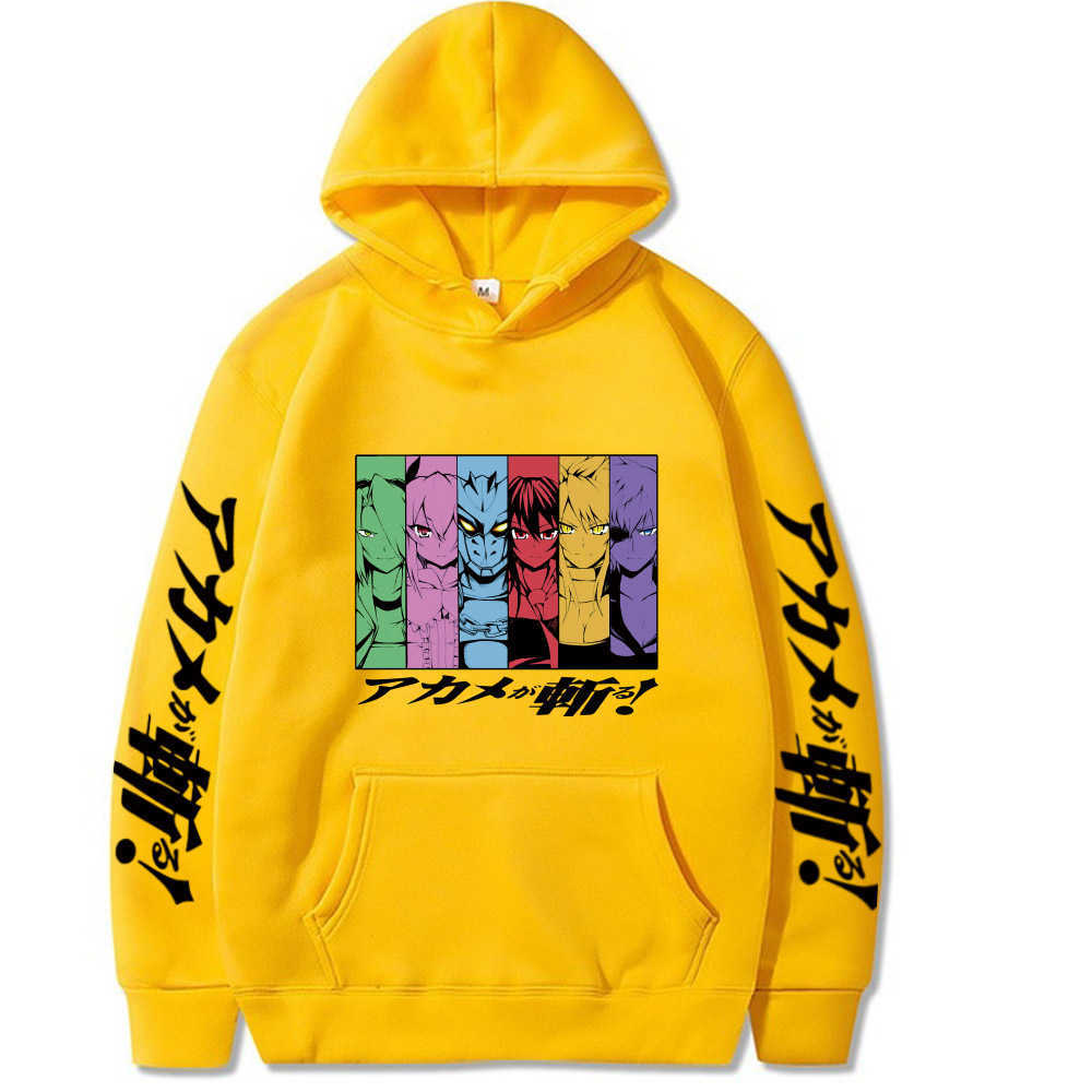 2021 Anime Akame Ga Kill Pullover Tops Long Sleeve Hip Hop Fashion Hoodie Y0804