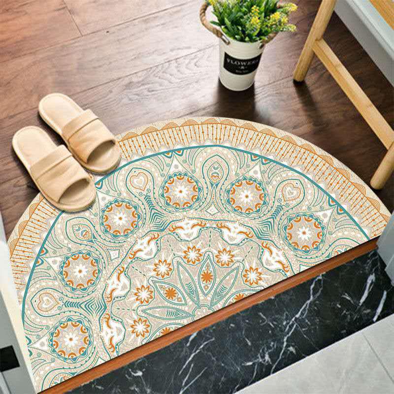 Bohemian Style Semi-circular Floor Rug Ethnic Style Entrance Mat Door Mats Home Bathroom Absorbent Non-slip Carpet Home Decor
Bohemian Style Semi-circular Floor Rug Ethnic Style Entrance Mat Door Mats Home Bathroom Absorbent Non-slip Carpet Home Decor