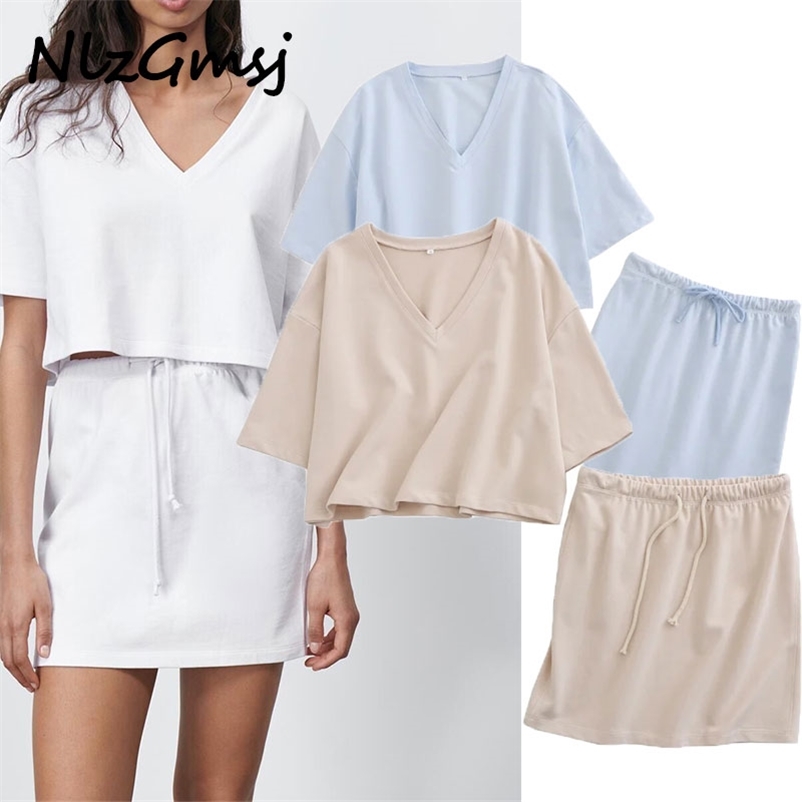 Set Casual Tshirt and Skirt High Waist Vintage Spring Summer 2 Pieces Set Fashion 04 210628, As picture
Set Casual Tshirt and Skirt High Waist Vintage Spring Summer 2 Pieces Set Fashion 04 210628, As picture
