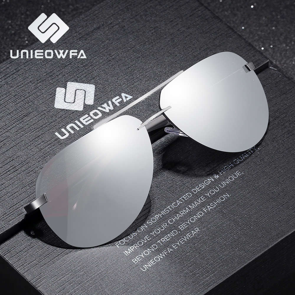 Sunglasses Rimless Aviation Eyewear Men Male Polarized Silver Mirror Sports Sun For Pilot Glasses HIRZ
Sunglasses Rimless Aviation Eyewear Men Male Polarized Silver Mirror Sports Sun For Pilot Glasses HIRZ