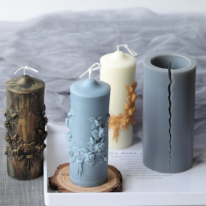Big Silicone Pillar Candle Molds Cylindrical Mould Column Vintage Flowers DIY Scented Candles Making Mold
Big Silicone Pillar Candle Molds Cylindrical Mould Column Vintage Flowers DIY Scented Candles Making Mold