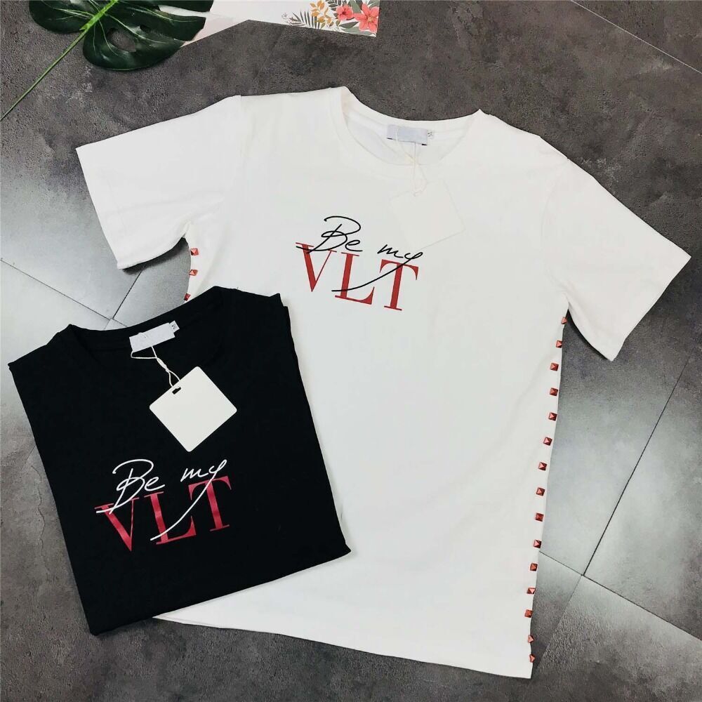 Women' Brand Tee Summer Casual Cotton Crew Neck Designer Rivets Are My VLT Letter Print Women' T-shirt Size -xl 210306, Black
Women' Brand Tee Summer Casual Cotton Crew Neck Designer Rivets Are My VLT Letter Print Women' T-shirt Size -xl 210306, Black