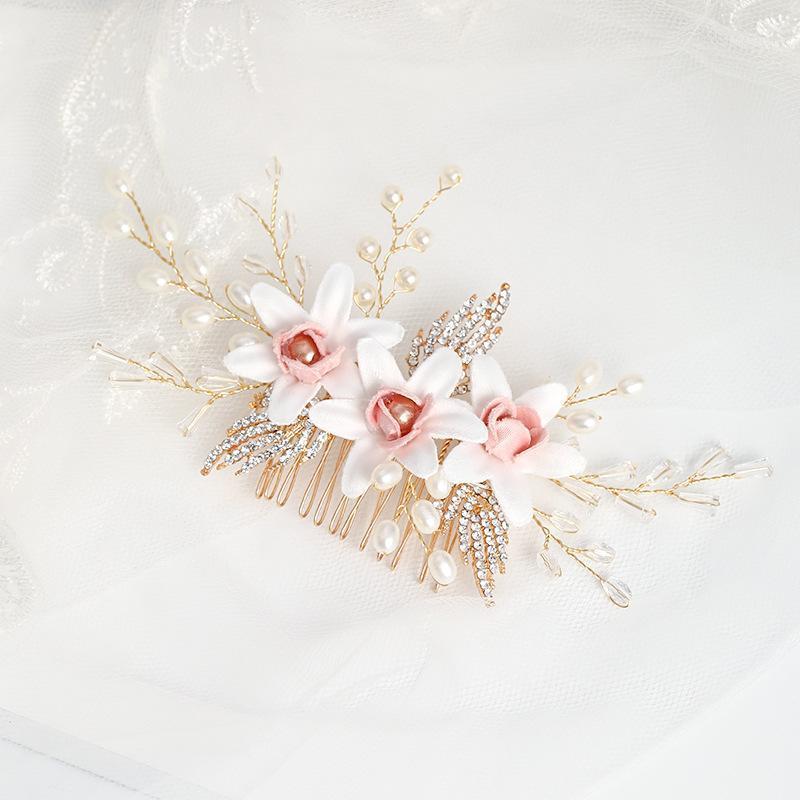 Hair Clips & Barrettes Luxury Headpeice Handmade White Flowers Pearl Crystal Comb Bride Wedding Dress Jewelry Women Combs Accessory VL, Golden;silver
Hair Clips & Barrettes Luxury Headpeice Handmade White Flowers Pearl Crystal Comb Bride Wedding Dress Jewelry Women Combs Accessory VL, Golden;silver