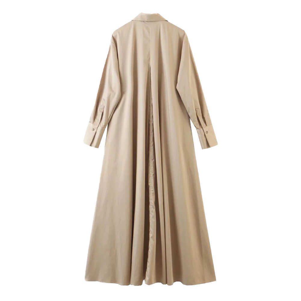 Women Dress Shirt-style Long Sleeves Plus Size Oversize Long Dress elegant Femme Robe Ropa Mujer Vestidos 210709