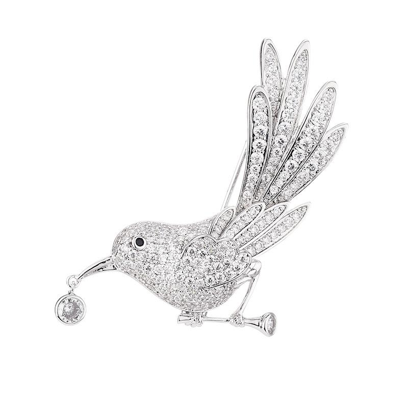 Pins, Brooches Copper Inlaid Zircon Wedding Clothing Jewelry Accessories Trend Fashion Bird Upscale Elegant Exquisite Brooch Pin Gifts
Pins, Brooches Copper Inlaid Zircon Wedding Clothing Jewelry Accessories Trend Fashion Bird Upscale Elegant Exquisite Brooch Pin Gifts