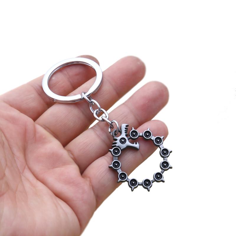 Keychains Japan Anime The Seven Deadly Sins Escanor Nanatsu No Taizai Divine Axe Rhitta Keyring Key Holder Jewelry Gift Men