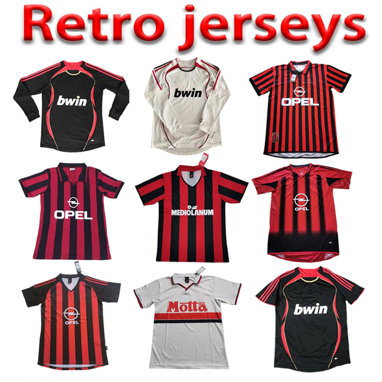 90 91 Retro SOCCER JERSEY home Gullit 10 WEAH 9 MILAN SHEVCHENKO Baresi 6 Maldini 3 Van Basten RONALDO Inzaghi KAKA 22 football shirts, Black;yellow
90 91 Retro SOCCER JERSEY home Gullit 10 WEAH 9 MILAN SHEVCHENKO Baresi 6 Maldini 3 Van Basten RONALDO Inzaghi KAKA 22 football shirts, Black;yellow