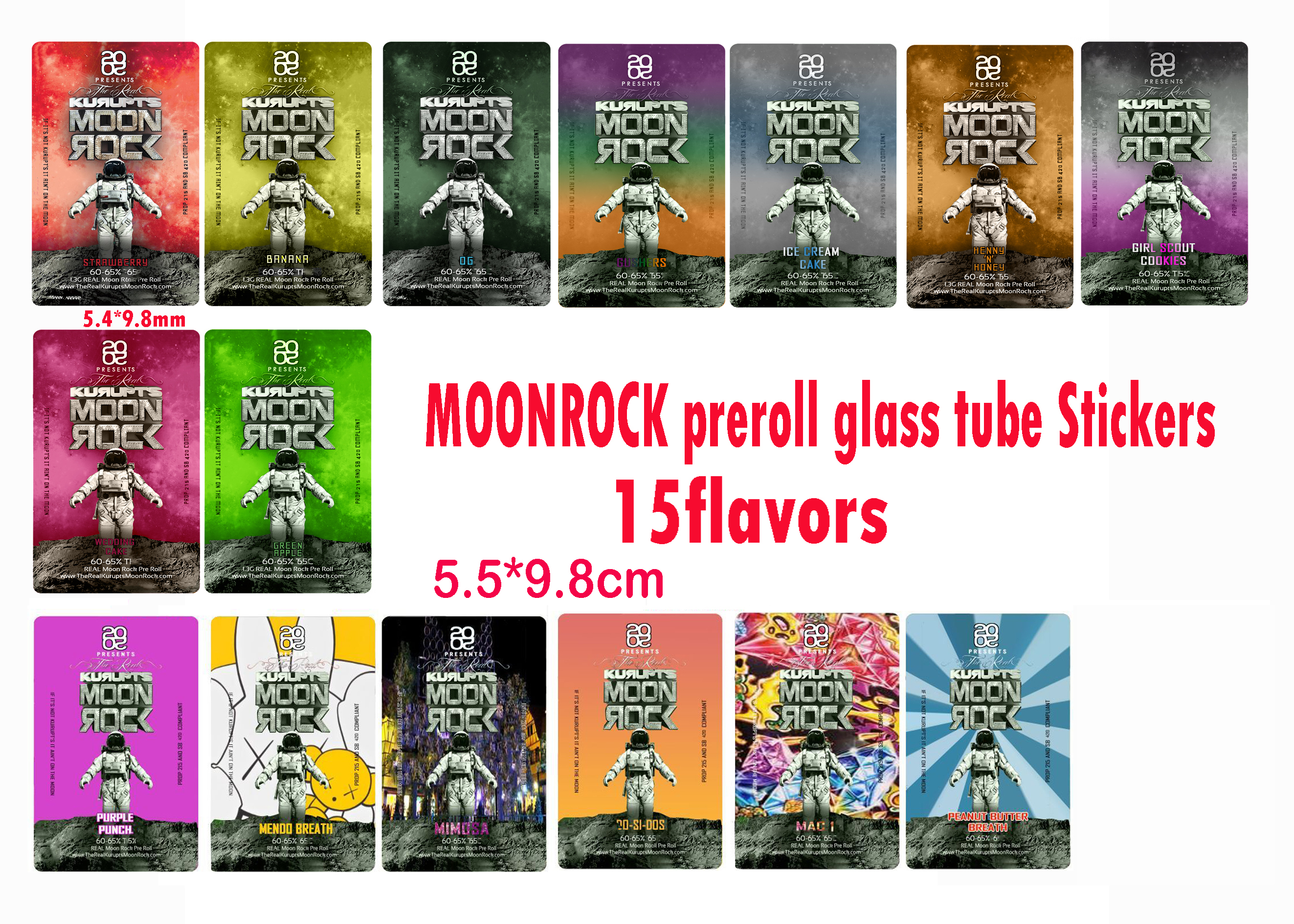 DR.ZODIAKS Moonrock PRE-ROLL Joint Blunt Labels Stickers Dankwoods Pothead Moonrock Barewoods Runtz Joke's up Better backpackboyz joint
DR.ZODIAKS Moonrock PRE-ROLL Joint Blunt Labels Stickers Dankwoods Pothead Moonrock Barewoods Runtz Joke's up Better backpackboyz joint