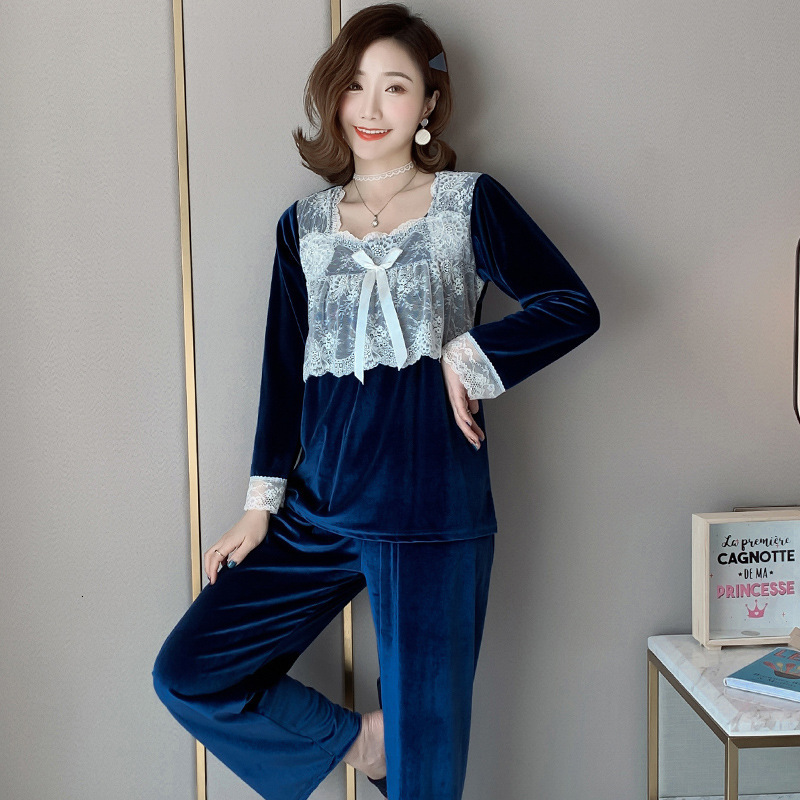 Women Pour 2pcs Cup Pajamas Blue Suit Neck Pillow Up House Whisper to Wear a New Winter Dress Sweet Contest Bow Trim Nightwear Tud3, Pink-1 
Women Pour 2pcs Cup Pajamas Blue Suit Neck Pillow Up House Whisper to Wear a New Winter Dress Sweet Contest Bow Trim Nightwear Tud3, Pink-1