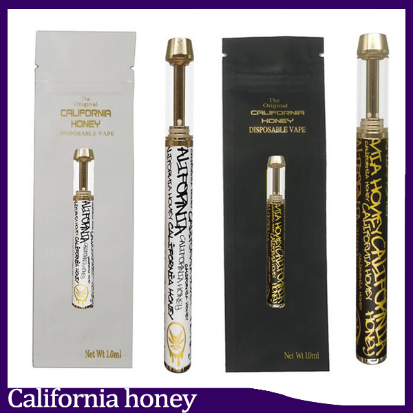 California Honey Disposable Vape Pen E Cigarettes Kits Rechargeable 400mAh Battery 0.8ml Empty Thick Oil Ceramic Coil Gold Cartridge Packaging Bag, Black
California Honey Disposable Vape Pen E Cigarettes Kits Rechargeable 400mAh Battery 0.8ml Empty Thick Oil Ceramic Coil Gold Cartridge Packaging Bag, Black