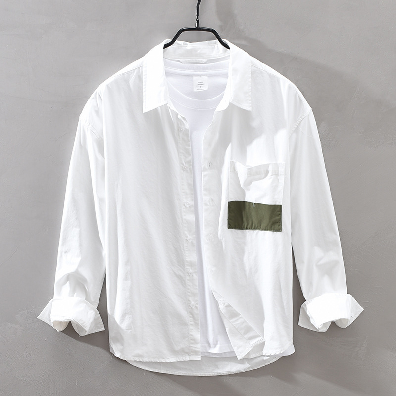 2021 New Men Autumn Long Sleeves Thin, Wild Casual Wear Cotton Simple Male Top Pocket Matching Clothes Y3458 Nsfc, Army green.
2021 New Men Autumn Long Sleeves Thin, Wild Casual Wear Cotton Simple Male Top Pocket Matching Clothes Y3458 Nsfc, Army green.