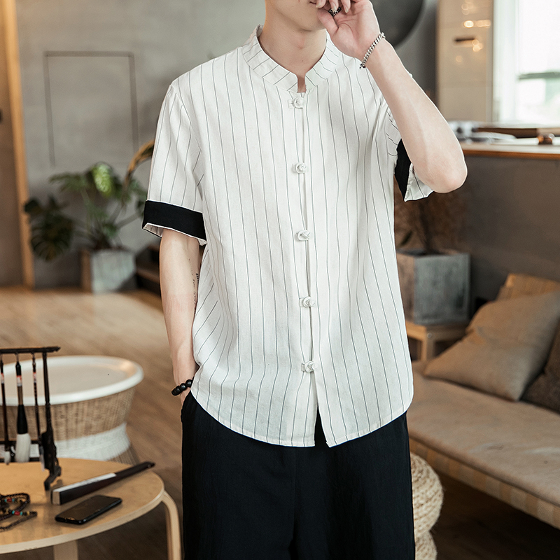 2021 New Chinese Style Will See Cotton Linen Streetwear Striped Male Casual 5xl White Shirt Ax7b, Names
2021 New Chinese Style Will See Cotton Linen Streetwear Striped Male Casual 5xl White Shirt Ax7b, Names