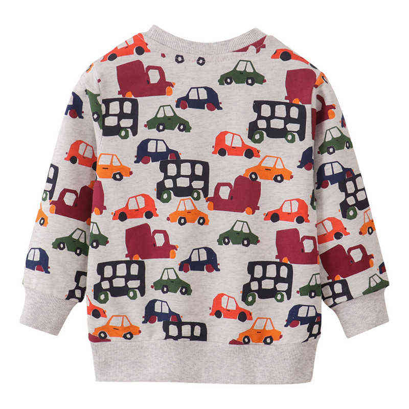 Jumping Meters Boys Girls Dinosaurs Sweatshirts Autumn Spring Children's Cotton Clothes Selling Sport Kids Hooded Shirts 211029