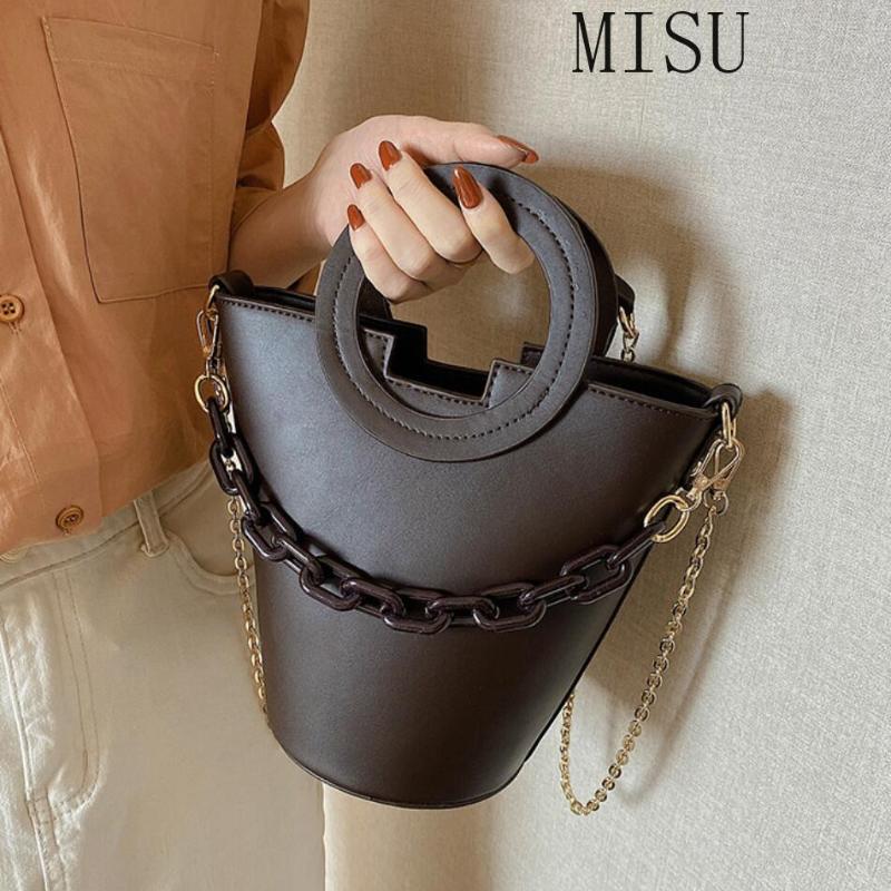 Vintage Chain Tote Bucket Bag 2021 Fashion New High-quality PU Leather Women's Designer Handbag Chain Shoulder Messenger Bag, Rice white
Vintage Chain Tote Bucket Bag 2021 Fashion New High-quality PU Leather Women's Designer Handbag Chain Shoulder Messenger Bag, Rice white