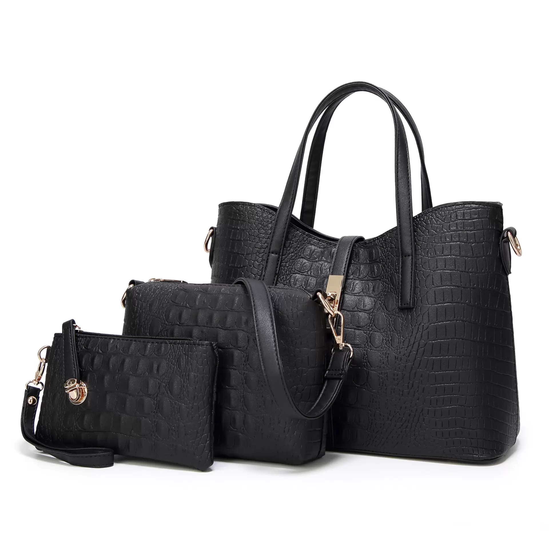 2021 women's bag European and American fashion trend women's shoulder bags crocodile handbag three piece cover mother bag
2021 women's bag European and American fashion trend women's shoulder bags crocodile handbag three piece cover mother bag