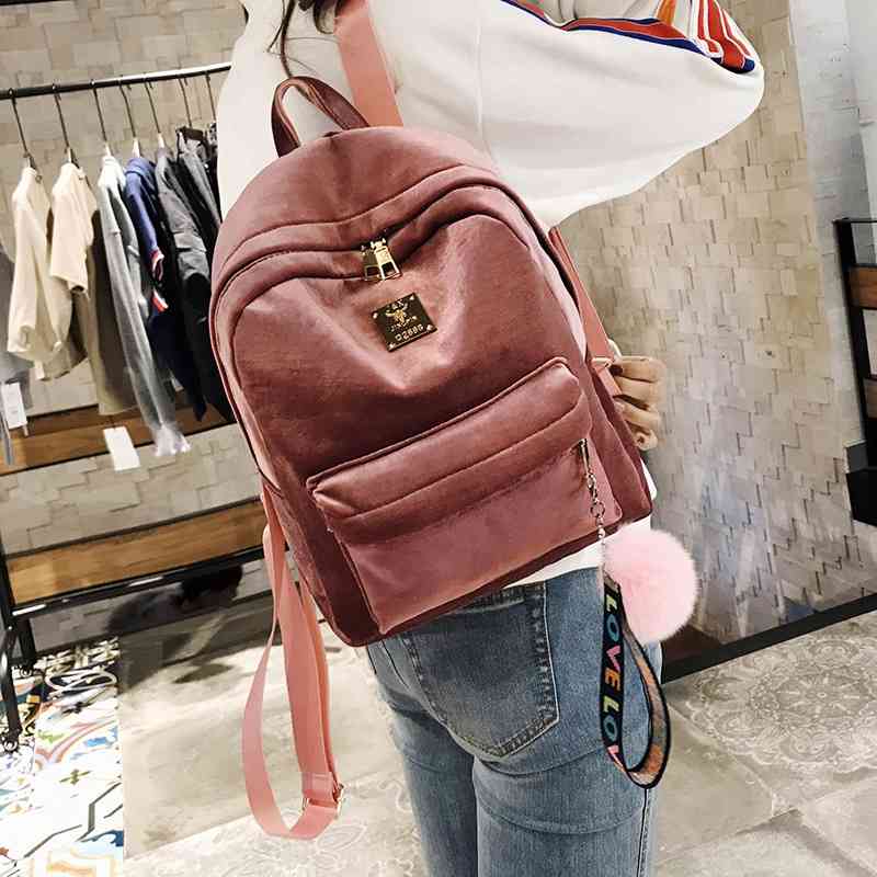 Autumn and winter 2020 new velvet Korean leisure fashion backpack women's bag college style schoolbag, Wine
Autumn and winter 2020 new velvet Korean leisure fashion backpack women's bag college style schoolbag, Wine