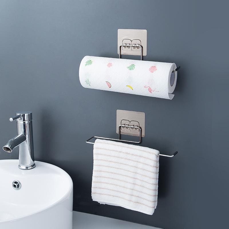 Stainless steel Self-adhesive Towel Holder Rack Wall Mounted Towel Hanger Bathroom Holder Hanging Hook Bathroom Organizer, 1pc
Stainless steel Self-adhesive Towel Holder Rack Wall Mounted Towel Hanger Bathroom Holder Hanging Hook Bathroom Organizer, 1pc