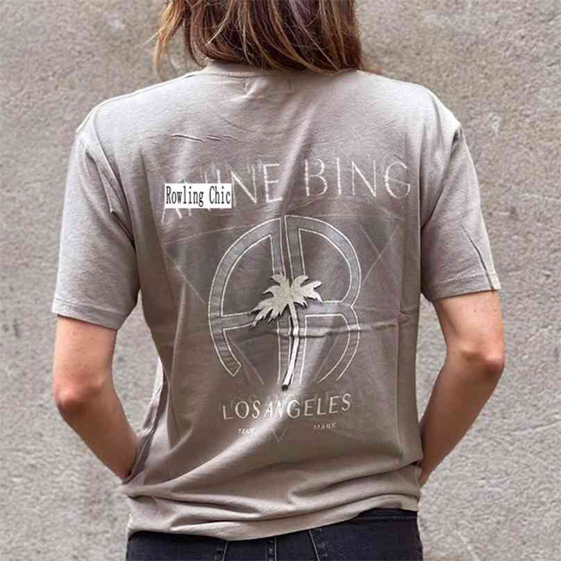 Rowling Letter Graphic Neutral Tee Women Summer Short Sleeve Boho T Shirt Casual Vintage Hipster Clothes Creativity Top 210720, B001
Rowling Letter Graphic Neutral Tee Women Summer Short Sleeve Boho T Shirt Casual Vintage Hipster Clothes Creativity Top 210720, B001