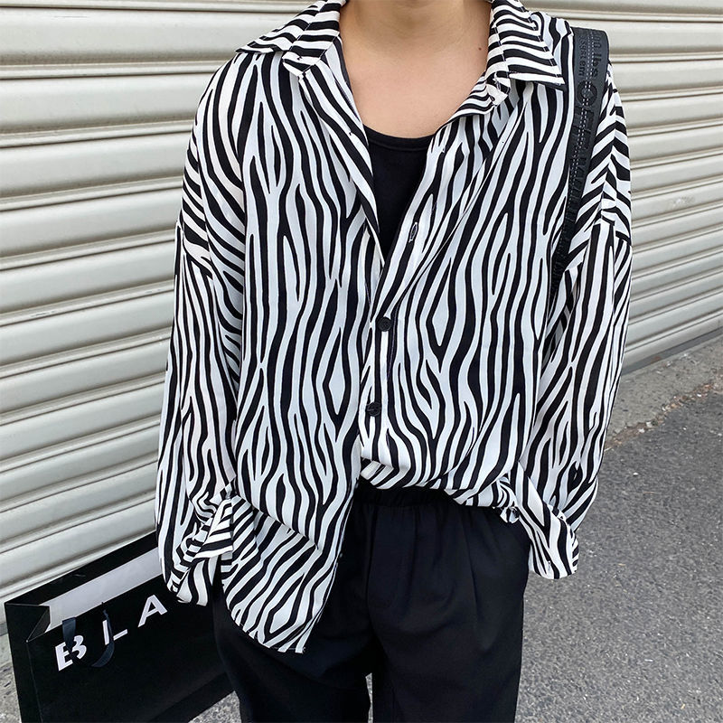 2021 New Spring Striped Men's Fashion Retro Casual Men Streetwear Long-sleeved Shirts Mens Shirt -xl Xlor, White
2021 New Spring Striped Men's Fashion Retro Casual Men Streetwear Long-sleeved Shirts Mens Shirt -xl Xlor, White