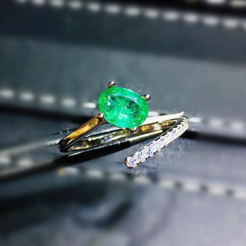 Cluster Rings Natural Real Emerald Adjustable Ring Per Jewelry 4*6mm 0.52ct Gemstone 925 Sterling Silver Fine J210639
Cluster Rings Natural Real Emerald Adjustable Ring Per Jewelry 4*6mm 0.52ct Gemstone 925 Sterling Silver Fine J210639