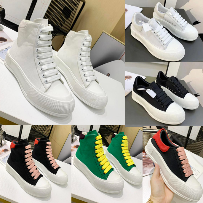 Luxury Brand Platform Canvas Casual Shoes Designer Women Classic High-top Sneakers Suede Splicing All-match Stylist Shoe Low Cut Trainers With Box, Black 
Luxury Brand Platform Canvas Casual Shoes Designer Women Classic High-top Sneakers Suede Splicing All-match Stylist Shoe Low Cut Trainers With Box, Black