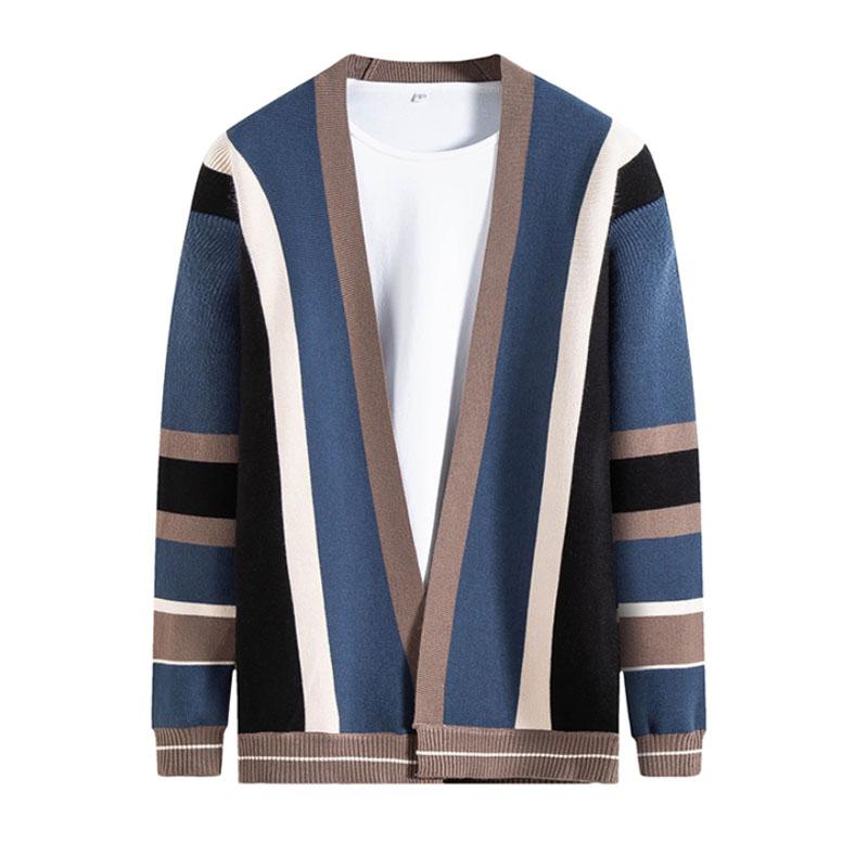 Men's Sweaters Fall/winter Fashion Knit Cardigan Sweater Black Korean Casual Jacket Wear 2022
