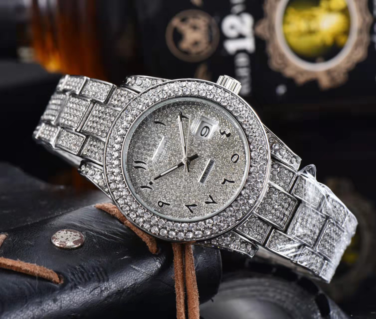 quartzWatch all Diamond Men's watch 40mm diamond inlaid steel 904L women's watch Monte superior
quartzWatch all Diamond Men's watch 40mm diamond inlaid steel 904L women's watch Monte superior