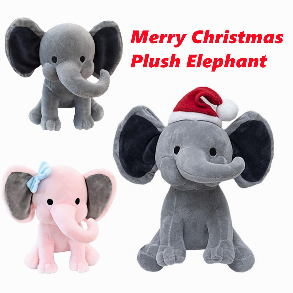 US Stock Kids Elephant Pluh Toys With Christmas Hat Party Pillow Cute Bow Tie Stuffed Cartoon Animals Soft Dolls Toy Sleeping Back Cushion Children Xmas Gift
US Stock Kids Elephant Pluh Toys With Christmas Hat Party Pillow Cute Bow Tie Stuffed Cartoon Animals Soft Dolls Toy Sleeping Back Cushion Children Xmas Gift