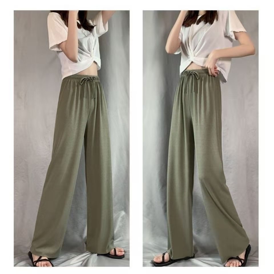 Summer Womens Pants Fashion Cool Breathable Ice Silk Fabrics Full Length/Knee Length Optional Loose Oversize Wide Leg Pants, Black;white
Summer Womens Pants Fashion Cool Breathable Ice Silk Fabrics Full Length/Knee Length Optional Loose Oversize Wide Leg Pants, Black;white