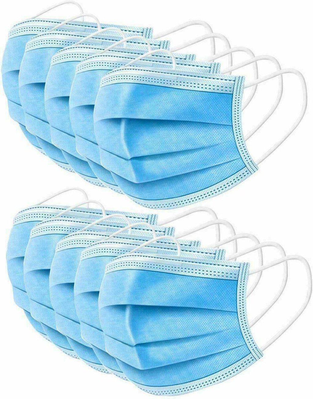 50/100/200 PC disposable mask industrial 3Ply earrings reusable masks fashion fabric sanitary sun protection