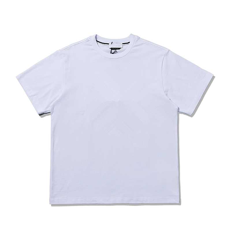 Short sleeve 2021 summer pure cotton breathable letter logo printed tshirt simple fashion couple mens top