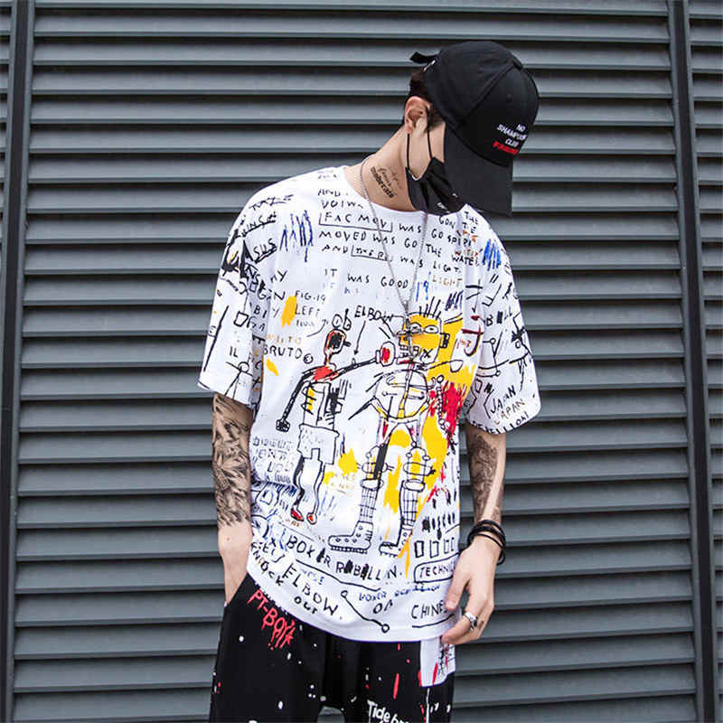 2021 New Moda Dos Desenhos Animados Graffiti t Camisa De Manga Curta Casual Camiseta 4o5f, White
2021 New Moda Dos Desenhos Animados Graffiti t Camisa De Manga Curta Casual Camiseta 4o5f, White