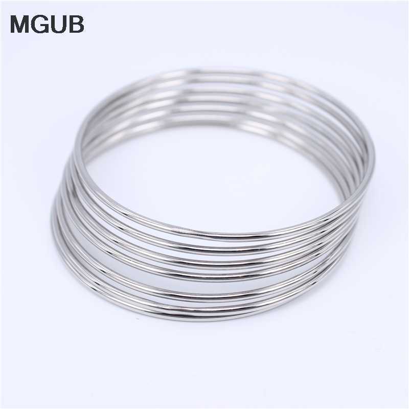 Multiple Style Options Width 2-3mm 316l Stainless Steel Bangles Do Not Fade Women 7pieces/set Combination Lh583 Q0720
Multiple Style Options Width 2-3mm 316l Stainless Steel Bangles Do Not Fade Women 7pieces/set Combination Lh583 Q0720