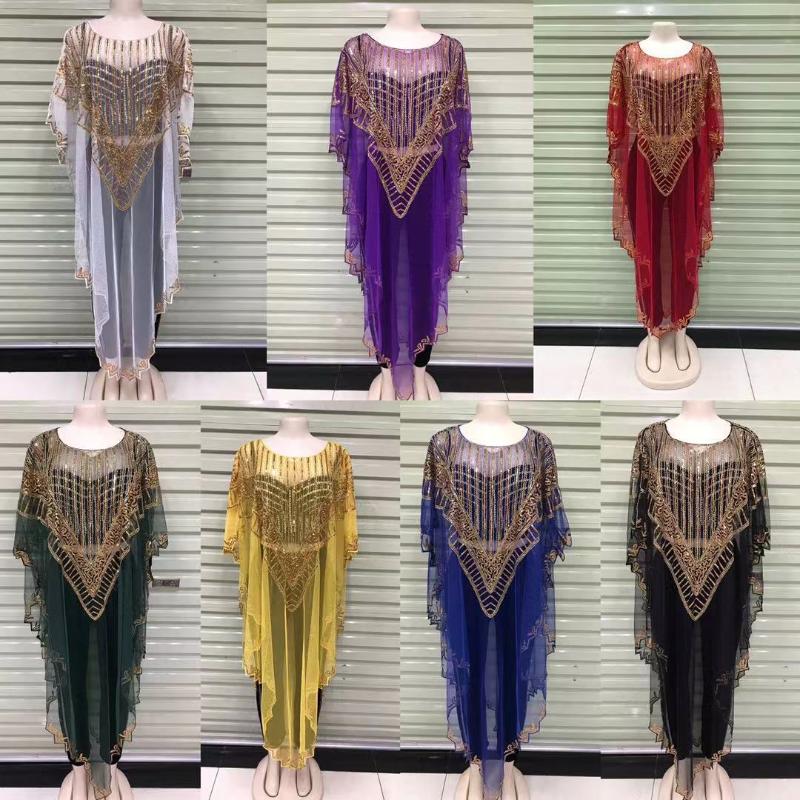 Ethnic Clothing Latest Style Classic Dashiki African Tulle Fabrics Sequins Embroidery Loose Dress Free Size One Piece
Ethnic Clothing Latest Style Classic Dashiki African Tulle Fabrics Sequins Embroidery Loose Dress Free Size One Piece