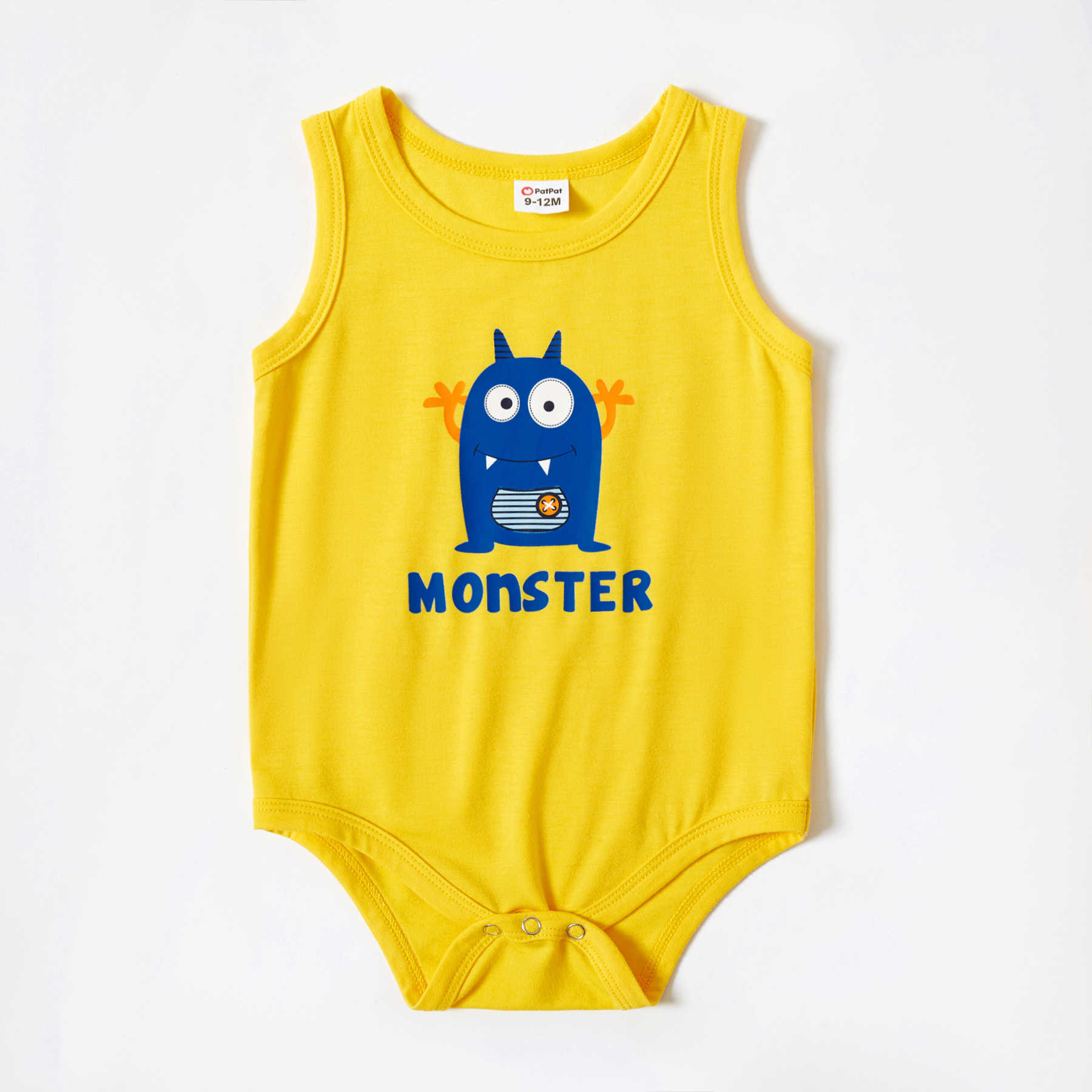 Summer Family Monster Letter Print Matching Pajamas Set(Flame Resistant) 210528