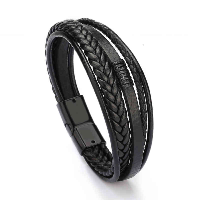 Bangle Charm Bracelets Jewelry Fashion Leather Rope Hand Woven Men's National Style