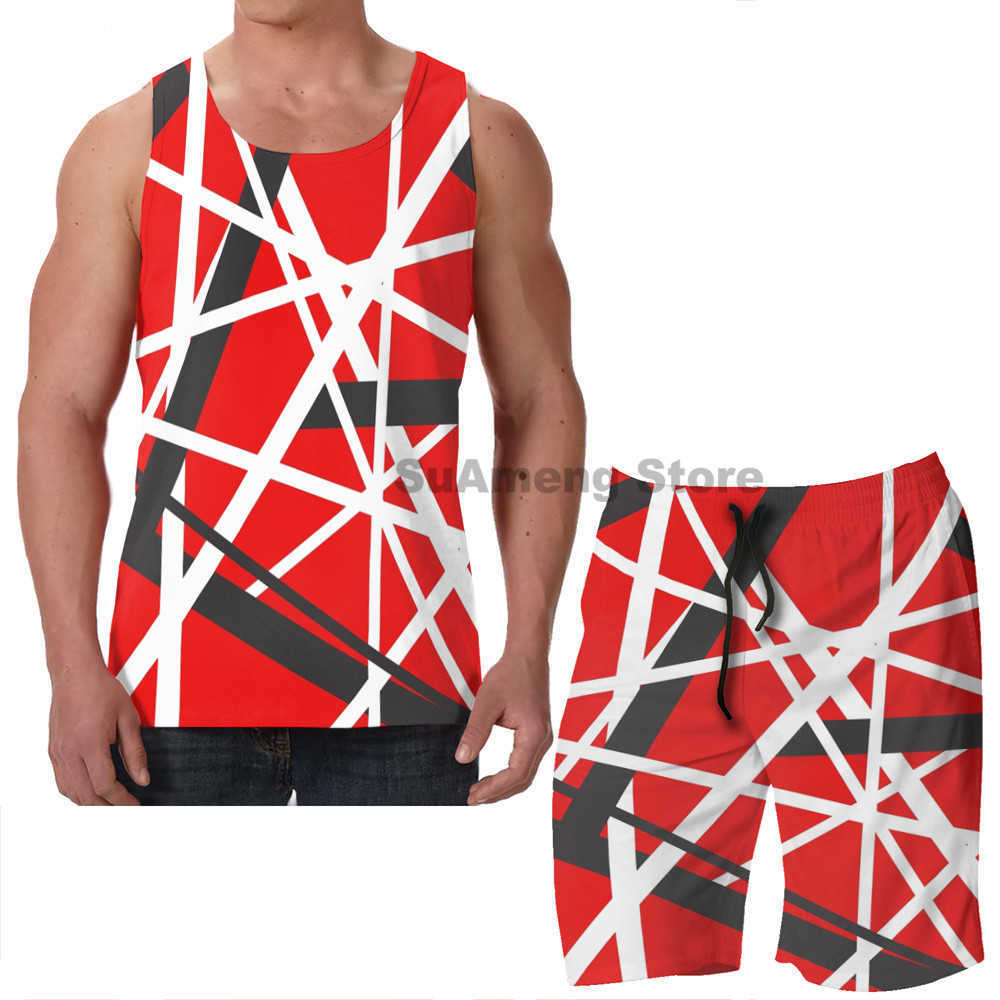 Tracksuit Summer Casual Funny Print Men Tank Tops Women Evh 5150 Stripes Board Beach Shorts Sets Fitness Sleeveless Vest
Tracksuit Summer Casual Funny Print Men Tank Tops Women Evh 5150 Stripes Board Beach Shorts Sets Fitness Sleeveless Vest