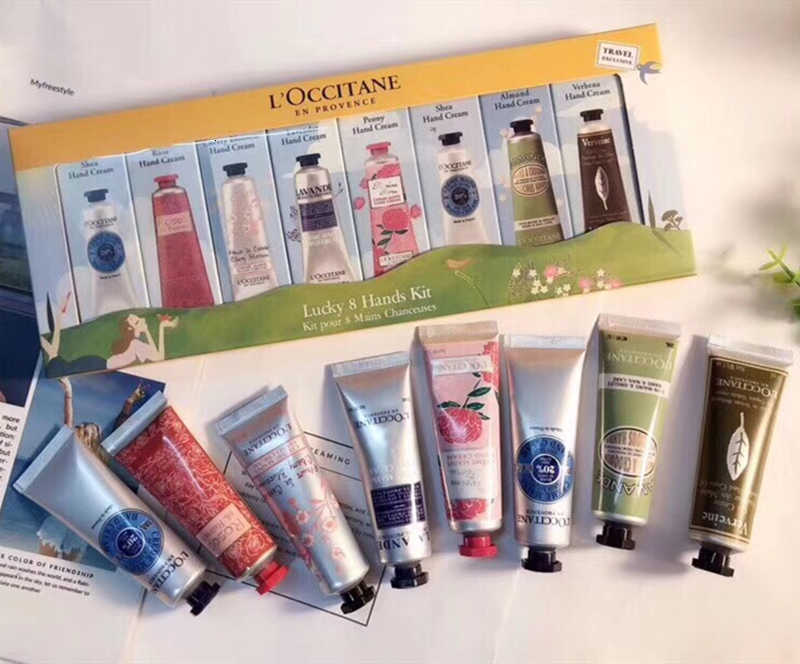 30 ml Hot *8 Lucky & Hands kit Hand Cream kit pour 8 Mains Chanceuses travel exclusive hand skin care sets DHL free, Silver
30 ml Hot *8 Lucky & Hands kit Hand Cream kit pour 8 Mains Chanceuses travel exclusive hand skin care sets DHL free, Silver