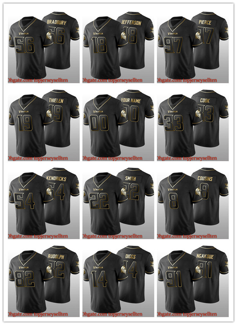 2021 MinnesotaVikingsMEN WOMEN YOUTH 19 Adam Thielen Justin Jefferson Kirk Cousins Black Golden Edition football Jersey
2021 MinnesotaVikingsMEN WOMEN YOUTH 19 Adam Thielen Justin Jefferson Kirk Cousins Black Golden Edition football Jersey