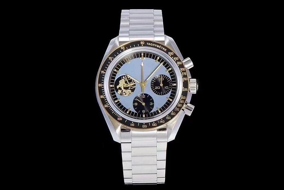 

42mm mechanical chronograph limited edition men watch wristwatch Bracelet Manual hand Winding Chrono Movement best quality waterproof