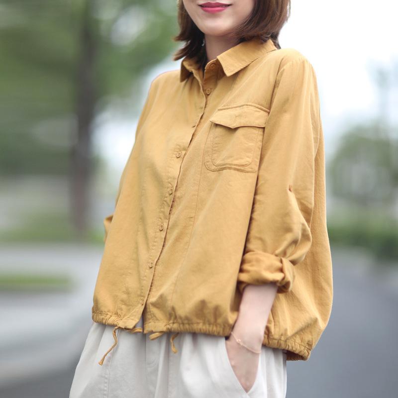 Women's Blouses & Shirts Cotton Linen Casual Loose Thin Drawstring Shirt Women Long Sleeves 2021 Autumn Vintage Female Sleeve Tops, Army green
Women's Blouses & Shirts Cotton Linen Casual Loose Thin Drawstring Shirt Women Long Sleeves 2021 Autumn Vintage Female Sleeve Tops, Army green