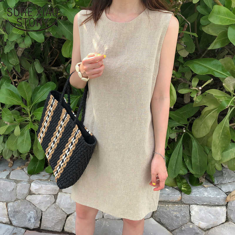 Korean Robe Femme Style Ins Cotton Linen Multi-Color Basic Vest Dress Simple Casual Loose O-collar Sleeveless Female Dress 10089 210527, Red
Korean Robe Femme Style Ins Cotton Linen Multi-Color Basic Vest Dress Simple Casual Loose O-collar Sleeveless Female Dress 10089 210527, Red