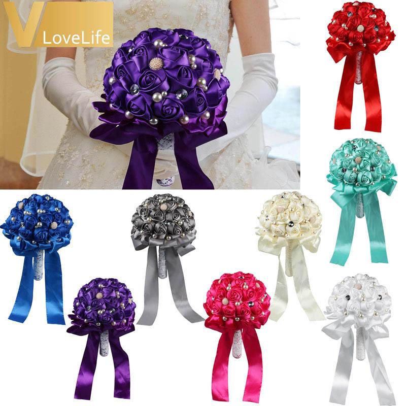 Artificial Wedding Flowers Bridal Bouquets Wedding Decoration Lace Rose Ribbon Flowers Handmade Festive Party Supplies, White
Artificial Wedding Flowers Bridal Bouquets Wedding Decoration Lace Rose Ribbon Flowers Handmade Festive Party Supplies, White